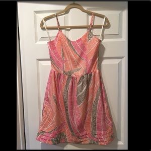 Gap pink print summer dress